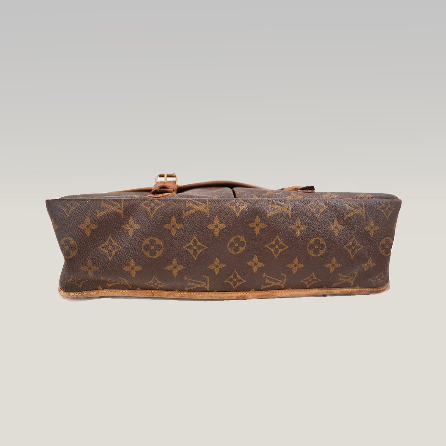 Louis Vuitton Gibecière MM Vintage Borsa a Tracolla in Tela Monogram Marrone