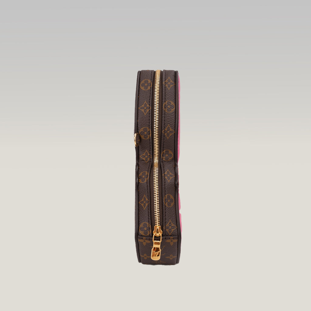 Louis Vuitton Bunny Bag Monogram Rosa in Tela Rivestita con Tracolla Regolabile e Catena