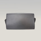 Celine Trapeze Bicolor Leather & Suede Shoulder Bag Black White Medium
