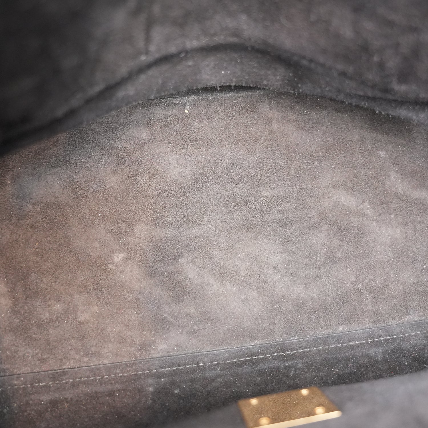 Celine Trapeze Bicolor Leather & Suede Shoulder Bag Black White Medium