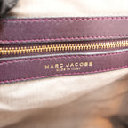 Marc Jacobs Borsa a Tracolla in Pelle Matelassé Bordeaux con Chiusura a Scatto e Catena Dorata