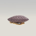 Marc Jacobs Borsa a Tracolla in Pelle Matelassé Bordeaux con Chiusura a Scatto e Catena Dorata