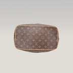 Louis Vuitton Palermo PM Monogram Canvas Shoulder Bag Brown Leather Trim