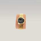 Dolce & Gabbana D&G Time Rockabilly Orologio Vintage con Quadrante Nero e Bracciale Dorato