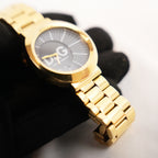Dolce & Gabbana D&G Time Rockabilly Orologio Vintage con Quadrante Nero e Bracciale Dorato