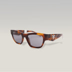 Prada Symbole Tortoise Rectangular Sunglasses in Havana Brown Acetate