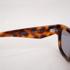 Prada Symbole Tortoise Rectangular Sunglasses in Havana Brown Acetate