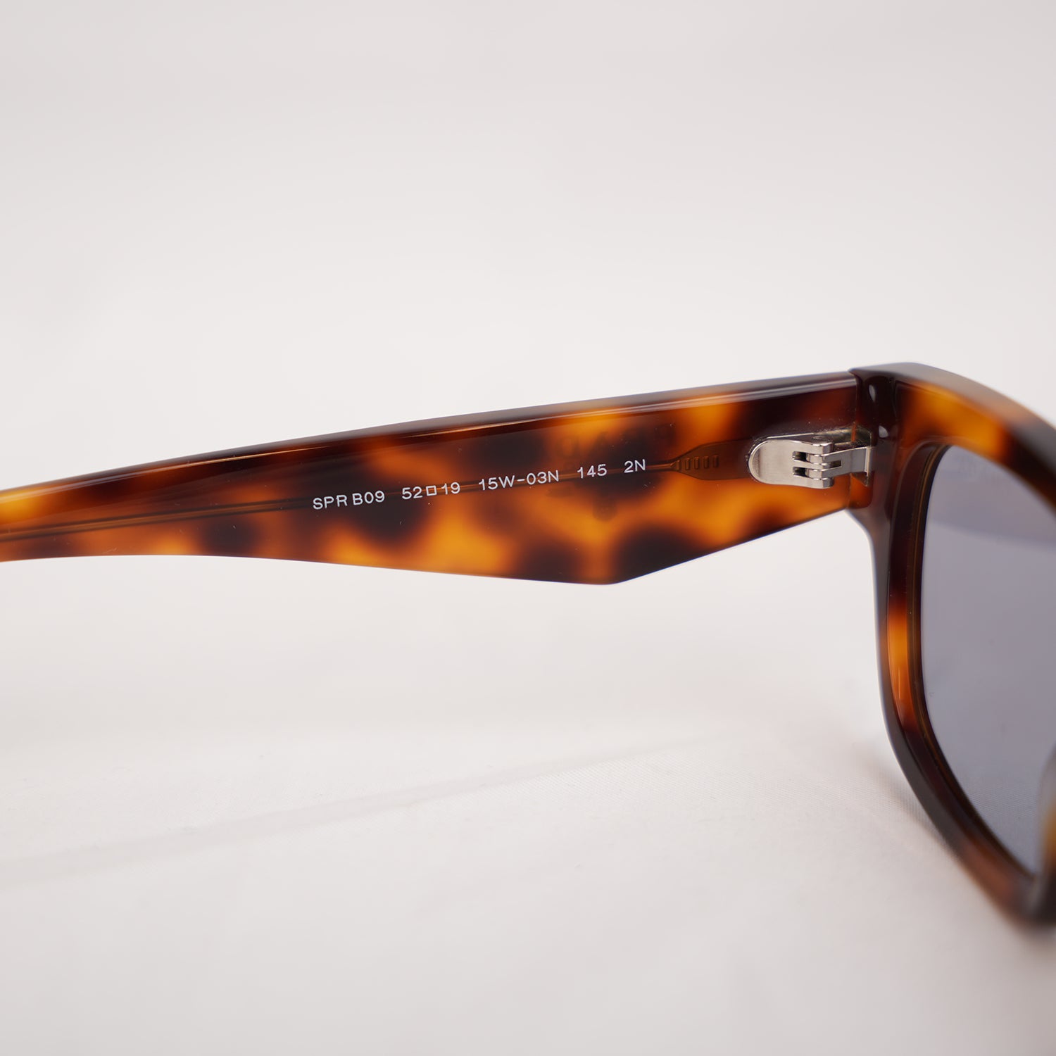 Prada Symbole Tortoise Rectangular Sunglasses in Havana Brown Acetate