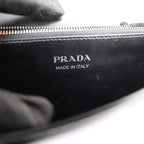 Prada Elektra Saffiano Leather Studded Shoulder Bag Black