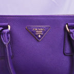 Prada Galleria Medium in Purple Saffiano Leather 