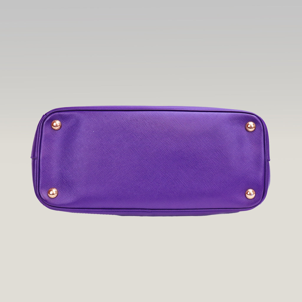 Prada Galleria Medium in Purple Saffiano Leather 