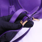Prada Galleria Medium in Purple Saffiano Leather 