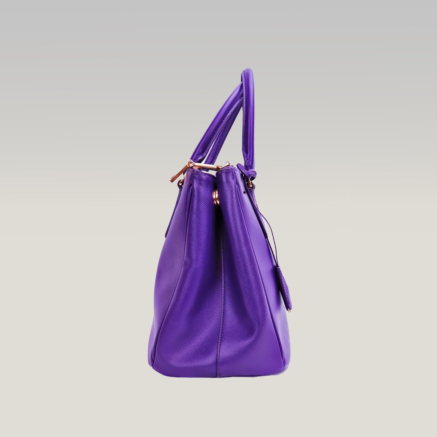 Prada Galleria Medium in Purple Saffiano Leather 