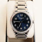 Patek Philippe Twenty~4 Automatic 7300/1200A-001 36 mm in Acciaio con Quadrante Blu Soleil e Diamanti
