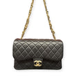 Chanel Quilted  Medium Flap Bag with Pearl-Embellished Chain