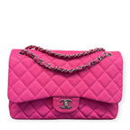 Chanel Classic Jumbo Double Flap – Borsa in Pelle Caviar Rosa