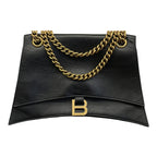 Balenciaga Crush Large – Borsa A Spalla Con Catena Dorata