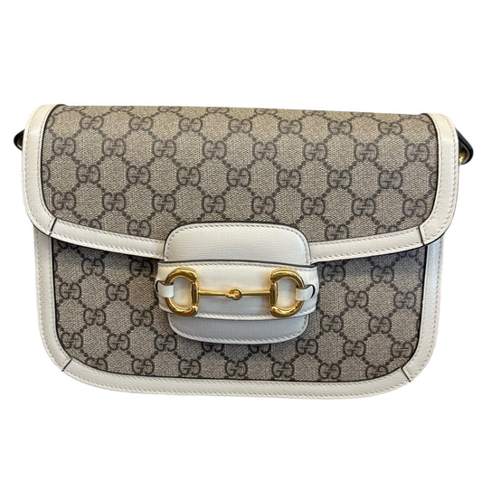 Gucci Horsebit 1955 Monogram Shoulder Bag Small Size