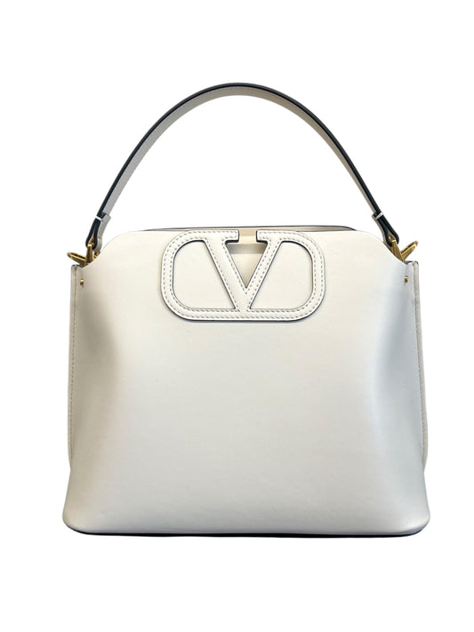 Valentino White hand Bag with Body strap