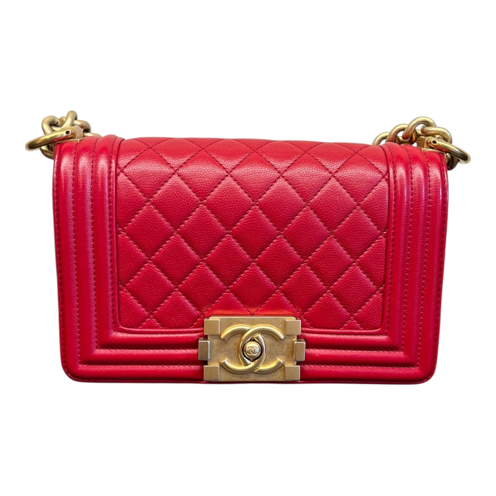 Chanel Leboy shoulder bag Small size in red
