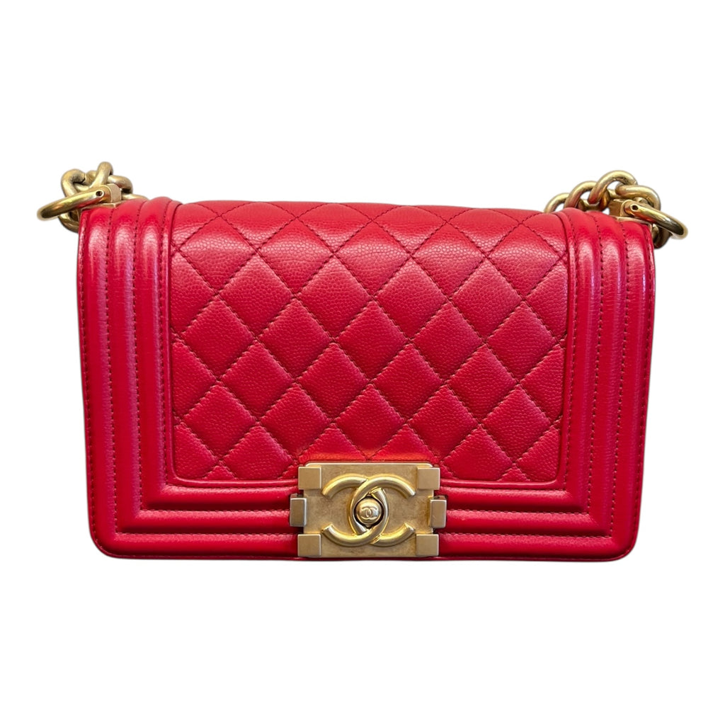 Chanel Leboy-Borsa A Spalla In Rosso（Piccola）