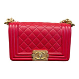 Chanel Leboy shoulder bag Small size in red