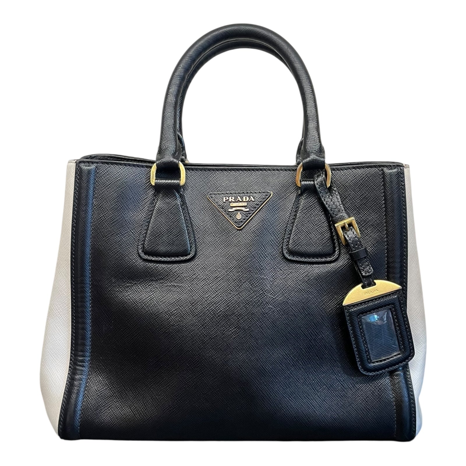 Prada Galleria Shoulder bag in color block medium size