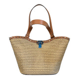 Valentino rafia shoulder bag