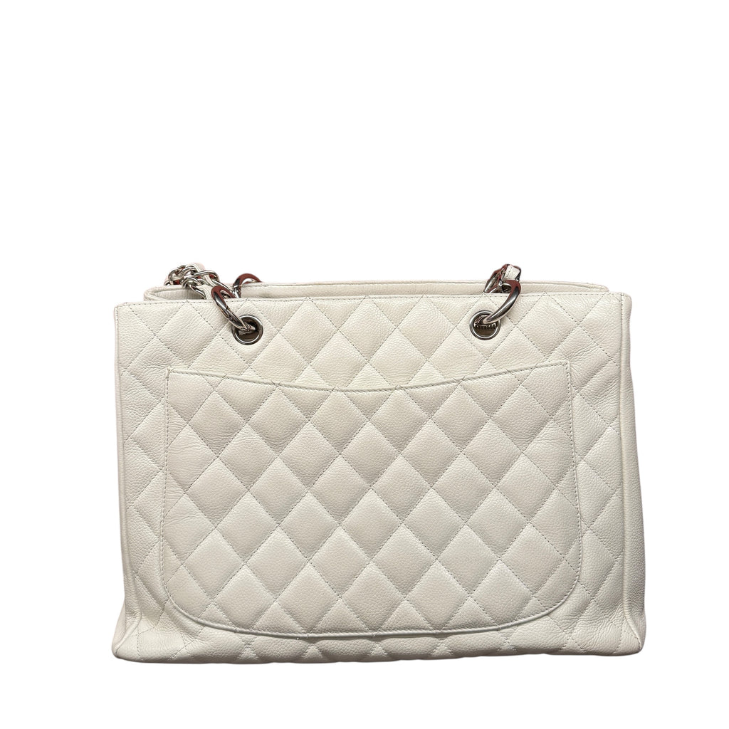 Chanel GST – Borsa Tote in Caviar Bianca