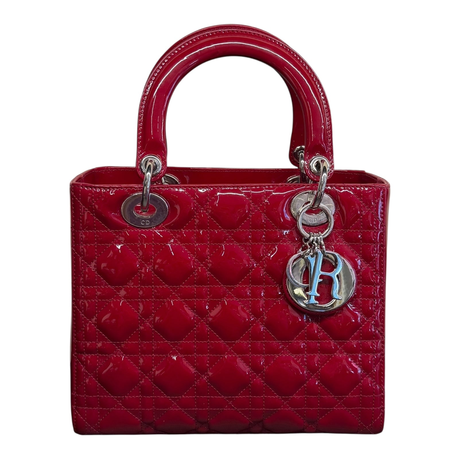 Dior Lady Dior – Borsa a Mano in Pelle Verniciata