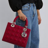 Christian Dior Patent Leather  Lady Dior Bag