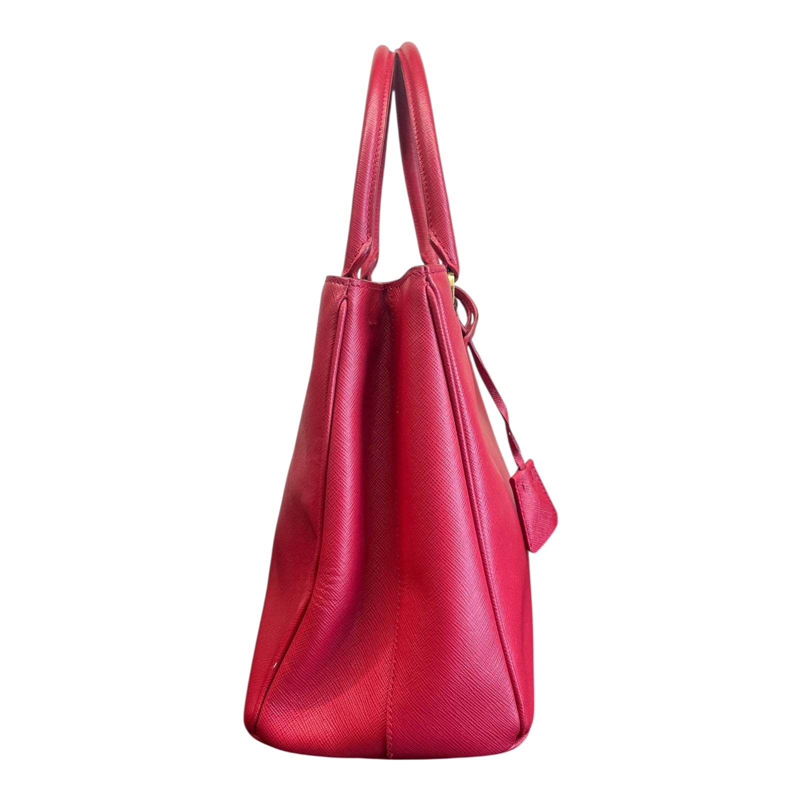 Prada Galleria Shoulder Bag in Red color Medium size