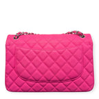 Chanel Classic Jumbo Double Flap – Borsa in Pelle Caviar Rosa