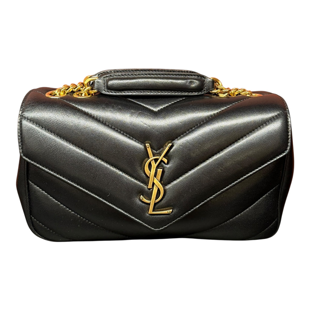 Saint Laurent LouLou Small – Borsa a Spalla Trapuntata a Chevron
