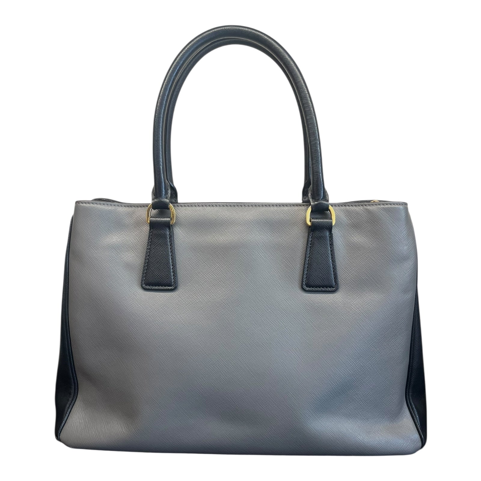 Prada Galleria Medium – Borsa A Spalla Grigia E Nera