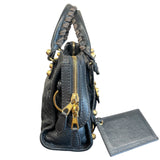 Balenciaga mini city bag in dark grey with gold hardware