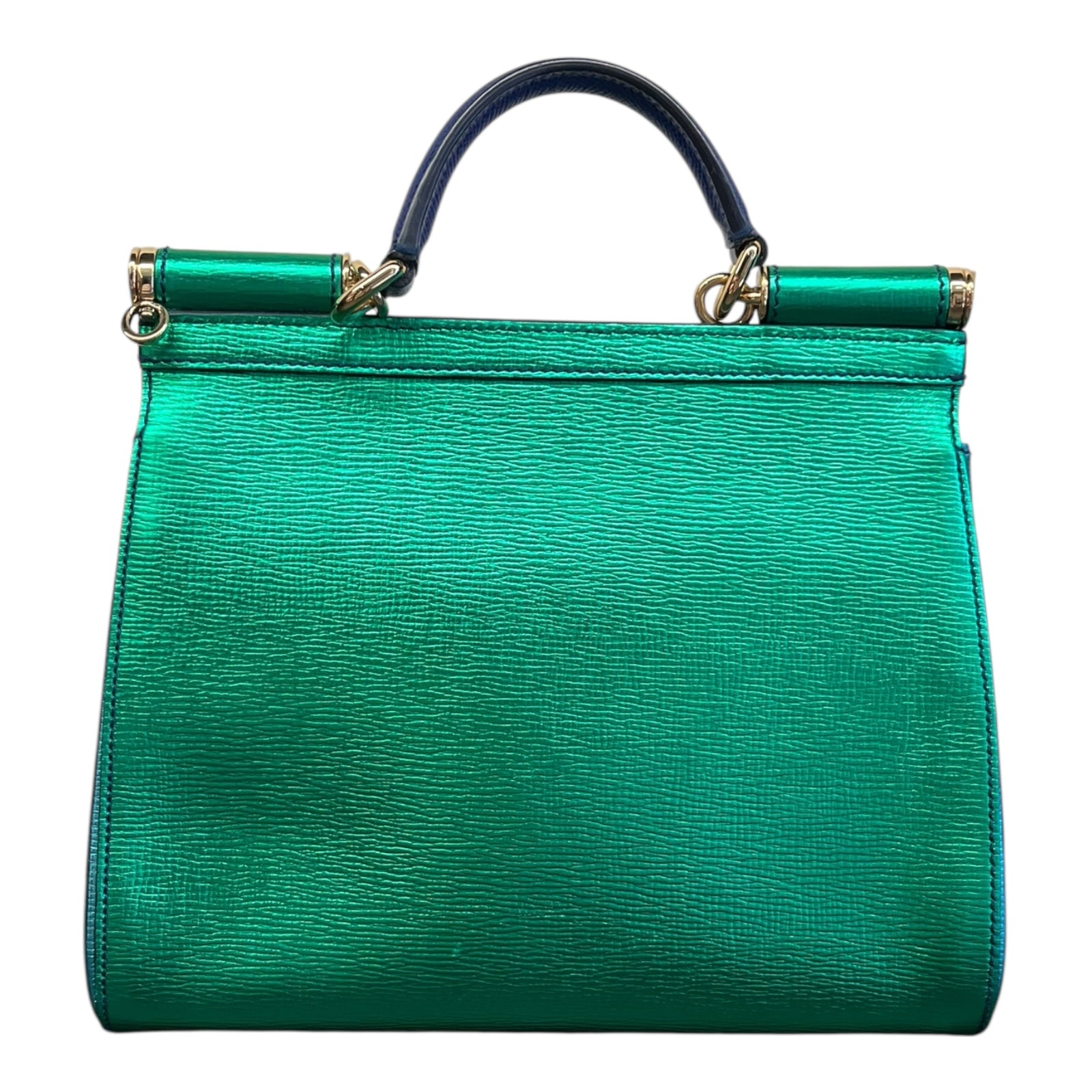 Dolce&Gabbana Silicy Shoulder Bag in iridescent blue and green