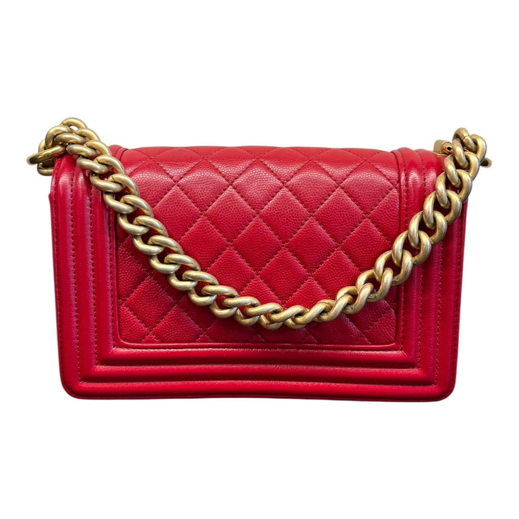 Chanel Leboy-Borsa A Spalla In Rosso（Piccola）