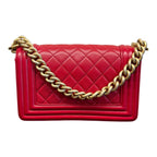 Chanel Leboy-Borsa A Spalla In Rosso（Piccola）