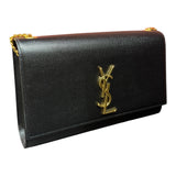 Saint Laurent Black Kate Medium Shoulder Bag