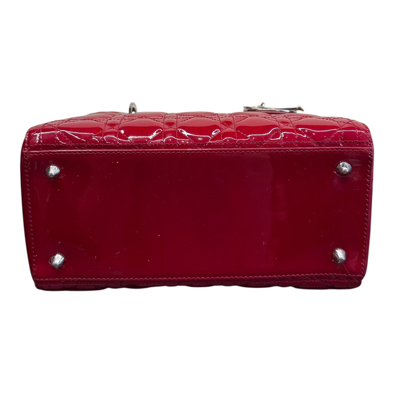 Christian Dior Patent Leather  Lady Dior Bag