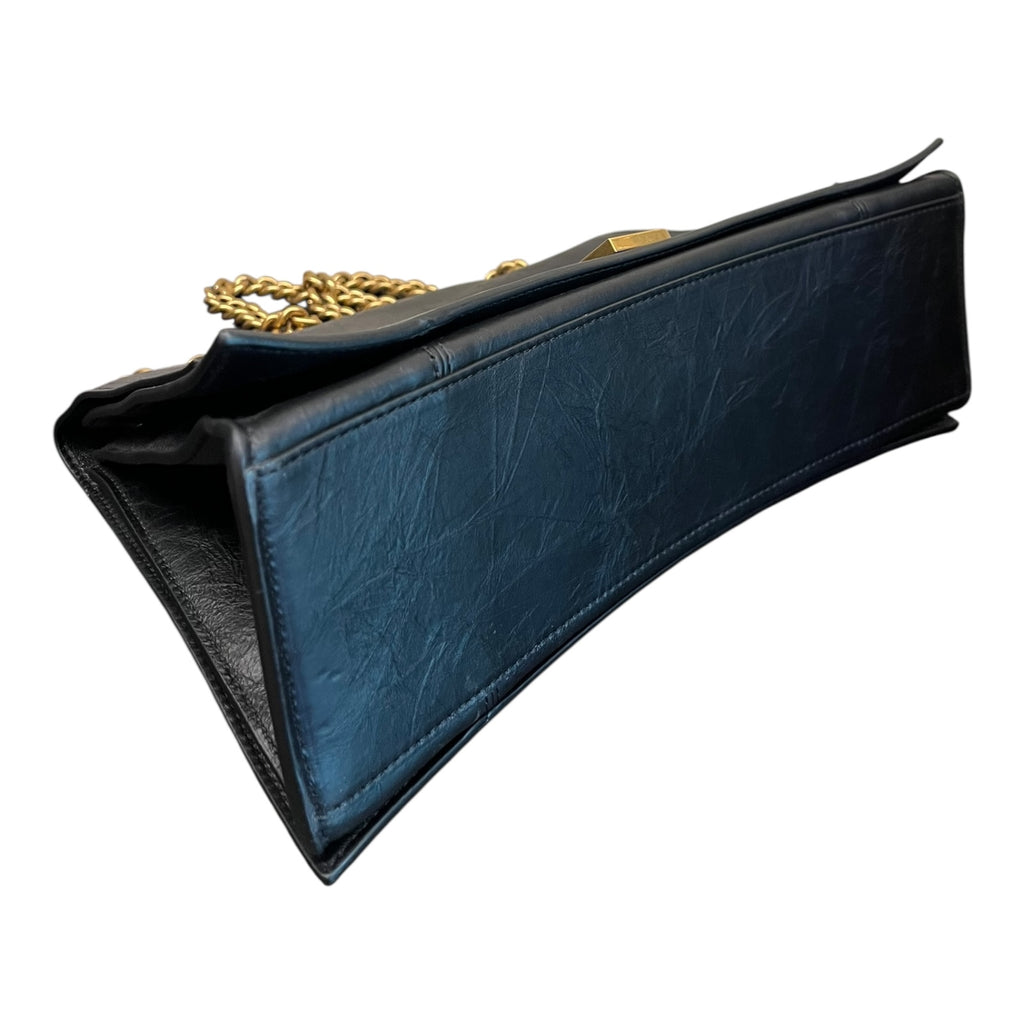Balenciaga Crush Large – Borsa A Spalla Con Catena Dorata