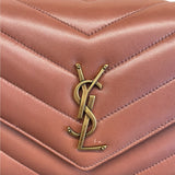 Yves Saint Laurent LOULOU Medium Size Shoulder Bag with lambskin