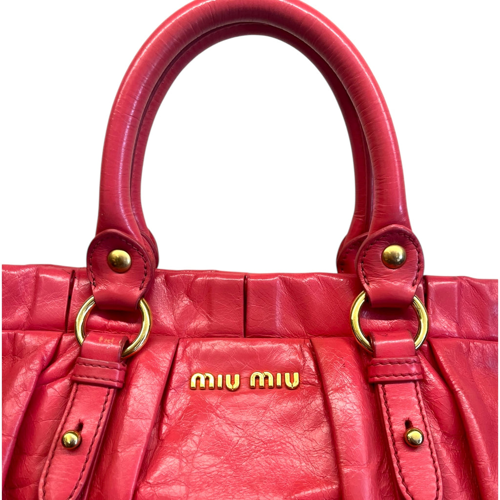 Miu Miu Vitello – Borsa A Spalla In Rosa