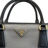 Prada Galleria Shoulder Bag in Grey and Black color Medium size
