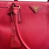 Prada Galleria Shoulder Bag in Red color Medium size
