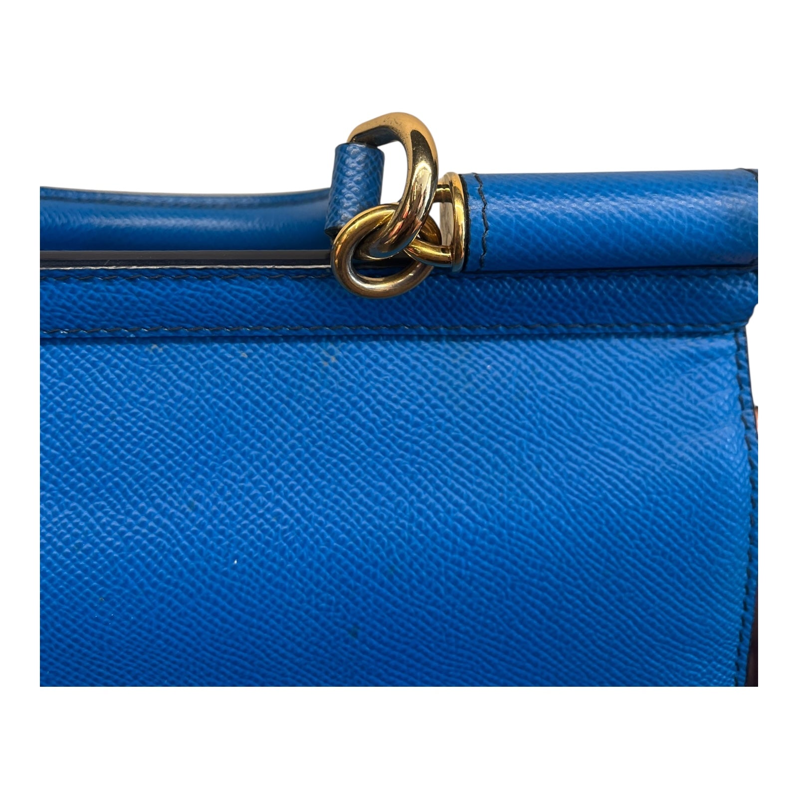 Dolce&Gabbana Sicily Shoulder Bag in Blue Medium Size