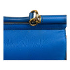 Dolce & Gabbana Sicily – Borsa A Spalla Blu, Misura Media