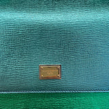 Dolce&Gabbana Silicy Shoulder Bag in iridescent blue and green