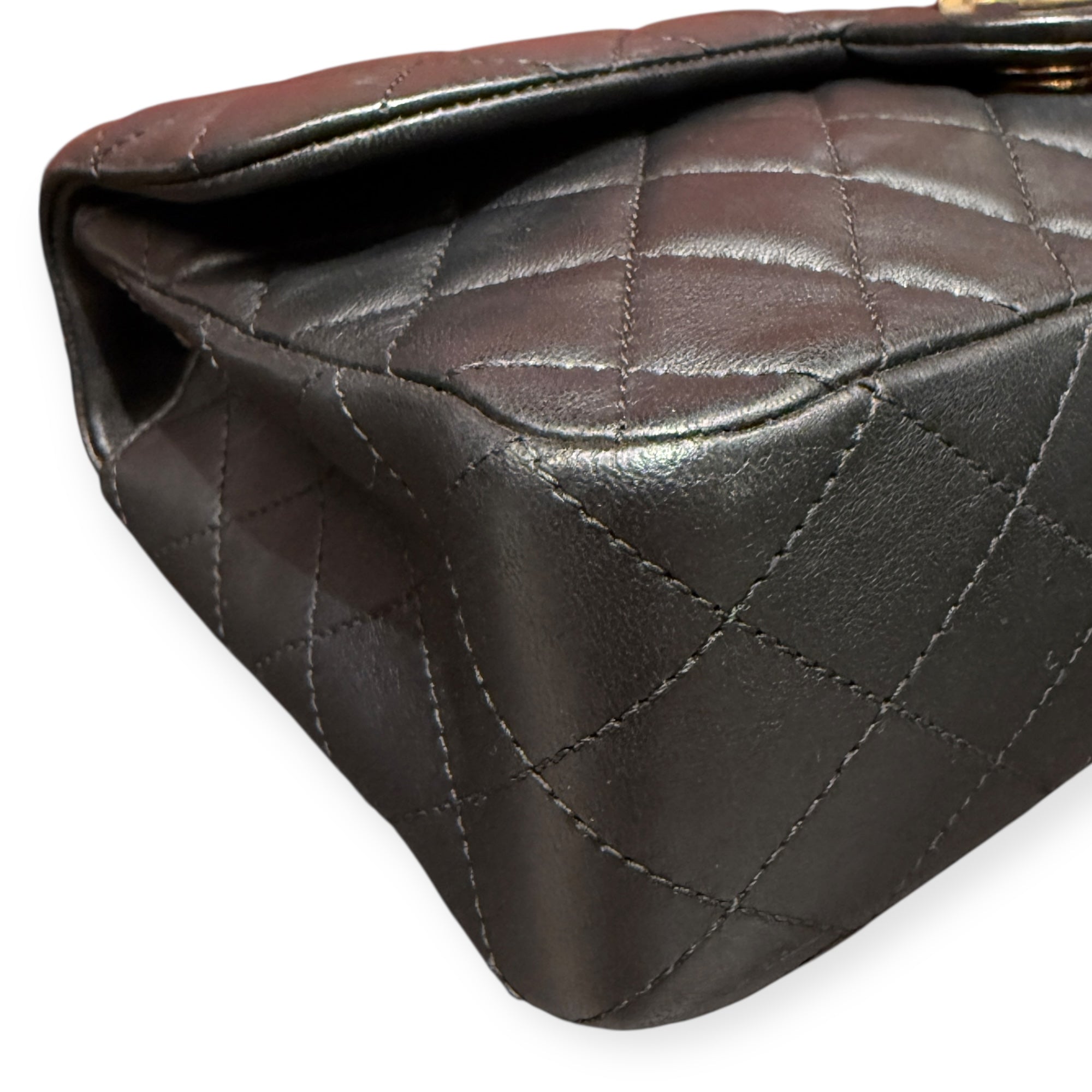 Chanel Quilted  Medium Flap Bag with Pearl-Embellished Chain